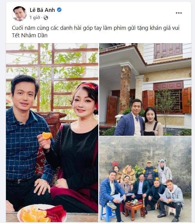 Nghệ sĩ Bá Anh chuẩn bị dự án phim cùng các danh hài gửi tặng khán giả.