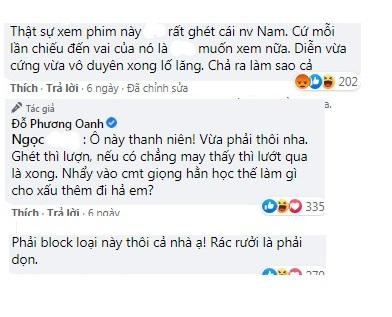 Phương Oanh đáp trả khi bị anti fan chê vai diễn trong "Hương vị tình thân". Phương Oanh đáp trả khi bị anti fan chê vai diễn trong "Hương vị tình thân".