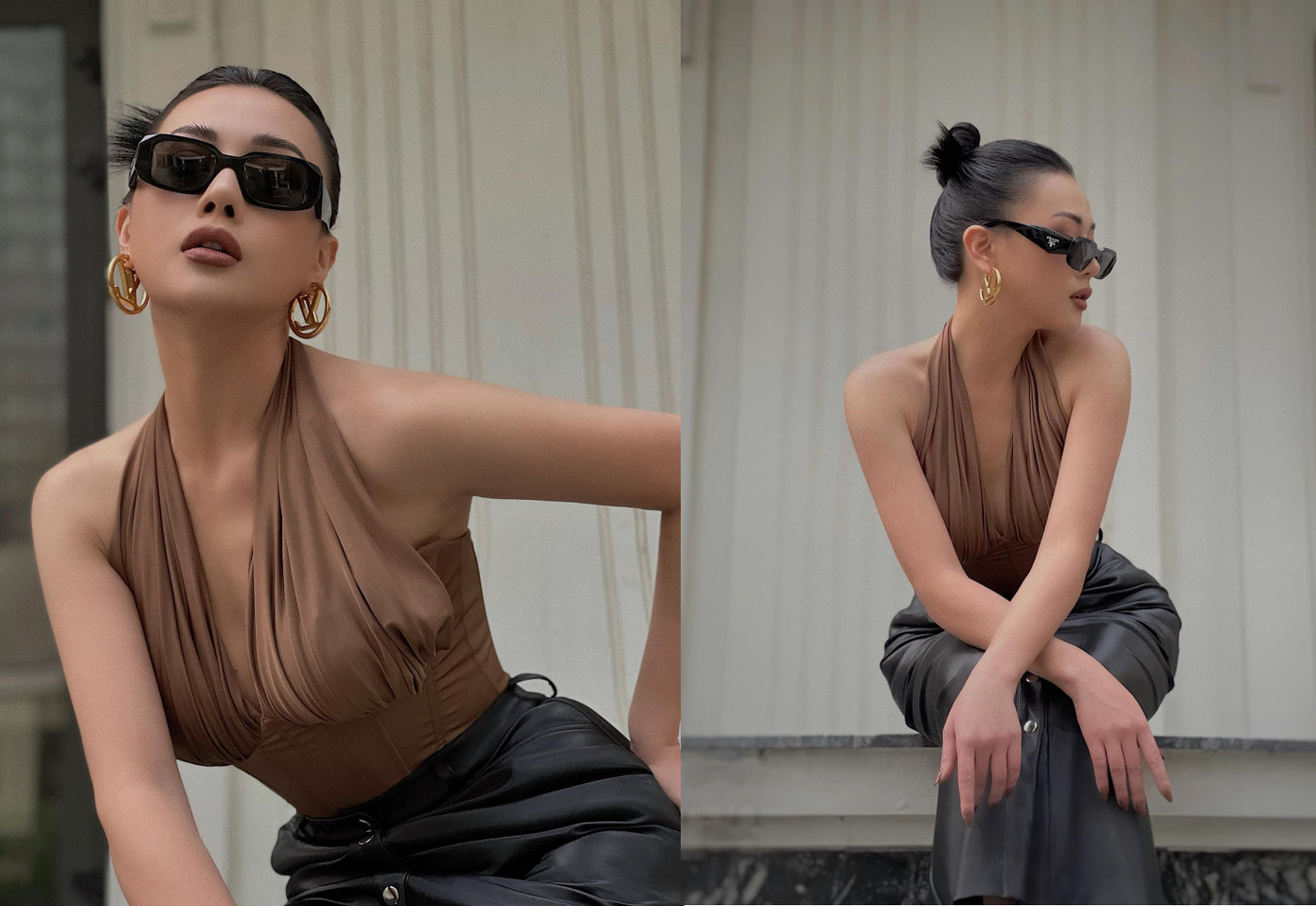 Trên trang cá nhân, Phương Oanh chia sẻ bộ hình mới nhận nhiều lời khen từ khán giả. Người đẹp lựa chọn tông màu trung tính kết hợp nâu - đen để tôn lên vẻ sang chảnh, kiêu kì. Trên trang cá nhân, Phương Oanh chia sẻ bộ hình mới nhận nhiều lời khen từ khán giả. Người đẹp lựa chọn tông màu trung tính kết hợp nâu - đen để tôn lên vẻ sang chảnh, kiêu kì.
