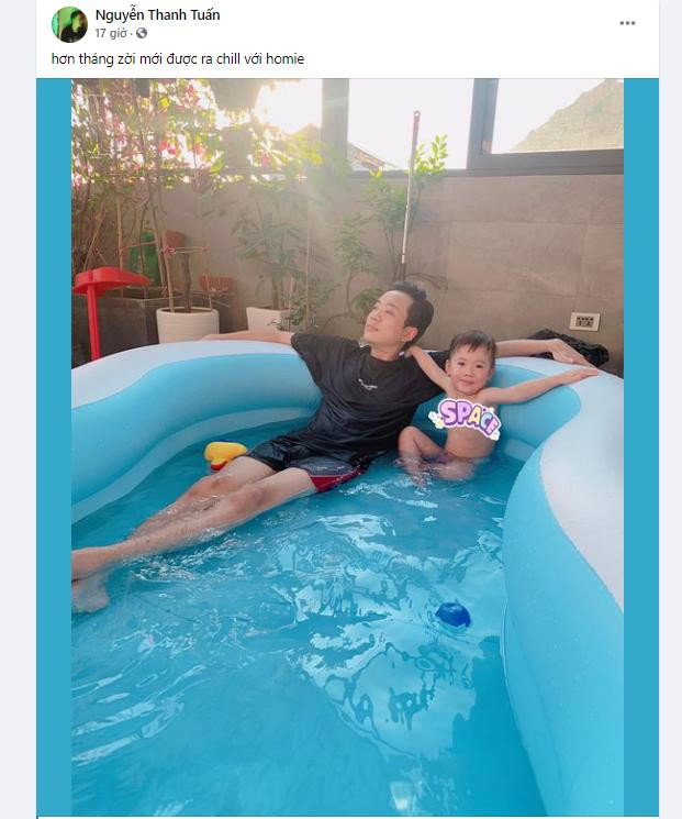 Sau nhiều ngày bận rộn với Rap Việt, Justatee về với con gái ngày 1/6, đăng hình biểu cảm tấu hài cùng con khiến fan &apos;cười ngặt&apos;.