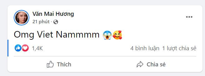 Ca sĩ Văn Mai Hương bất ngờ đăng tải: "OMG Viet Nam"