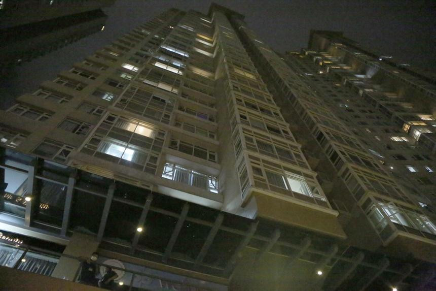 Tòa chung cư xảy ra vụ việc. Ảnh: A.H. Tòa chung cư xảy ra vụ việc. Ảnh: A.H.