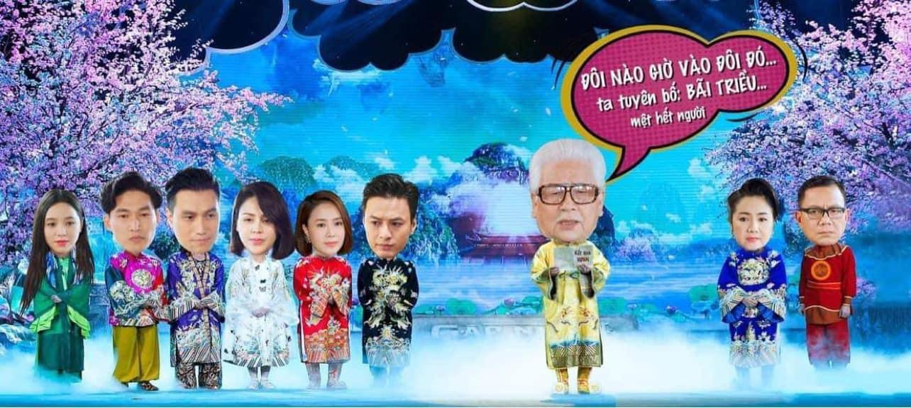 Trên mạng xã hội, dàn diễn viên của phim đồng loạt chia sẻ hình ảnh dí dỏm, ví tập cuối của &quot;Hướng dương ngược nắng&quot; như buổi chầu cuối cùng của Táo Quân. Trong đó, chủ tịch Cao Dược vào vai &quot;Ngọc Hoàng&quot;, các con cháu nhập vai các Táo nghe Ngọc Hoàng giảng giải và bãi triều.