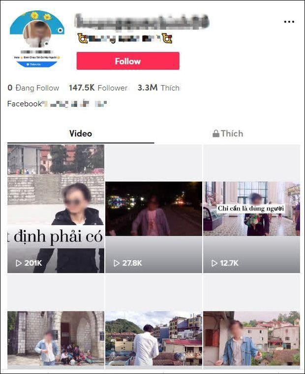 Kênh TikTok của nam thanh niên khi quay clip trên mái nhà bị trượt chân rơi xuống.