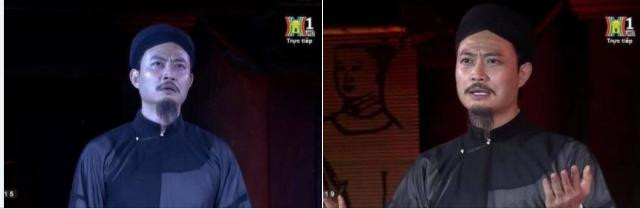 Diễn viên Tiến Lộc đóng Chu Văn An trên sân khấu kỉ niệm 650 năm ngày mất của ông.