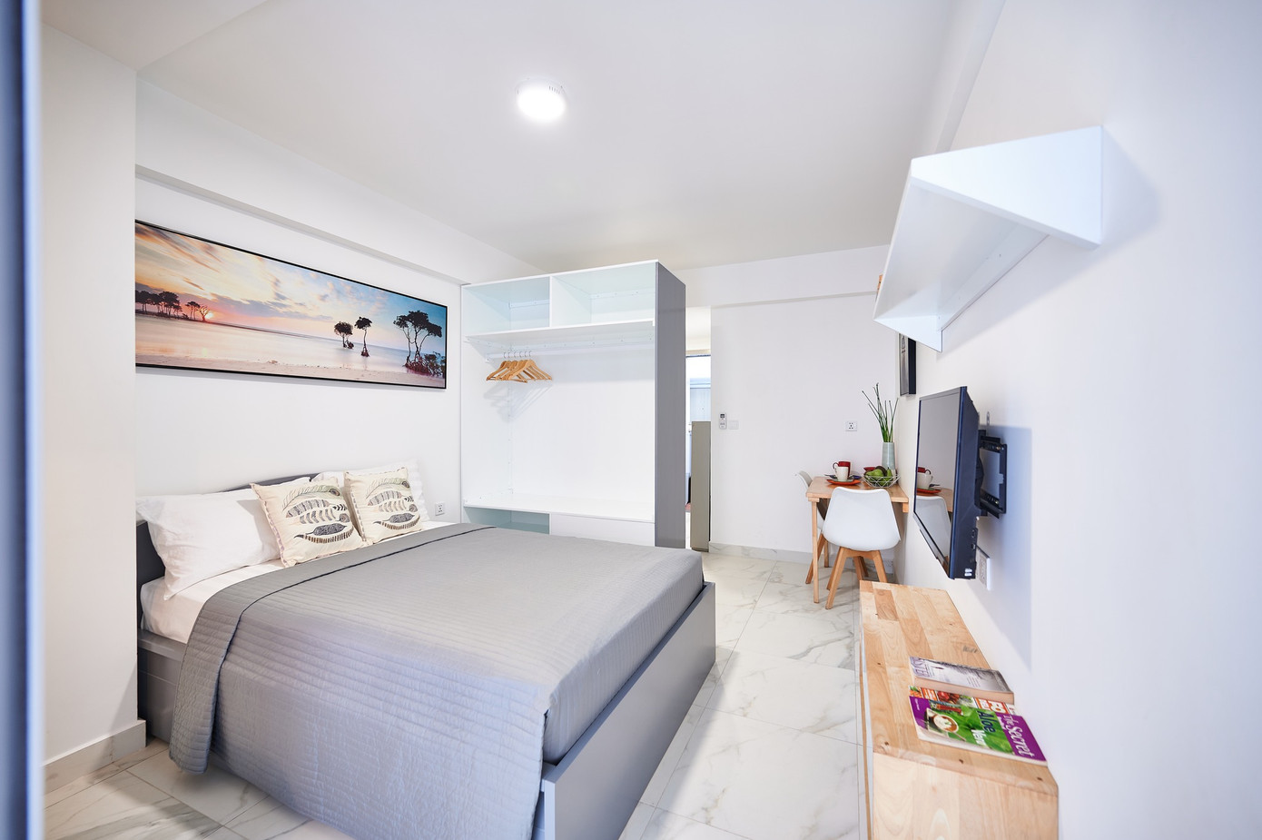 Không gian phòng ngủ được thiết kế để mang đến cho người ở những trải nghiệm thoải mái nhất có thể.