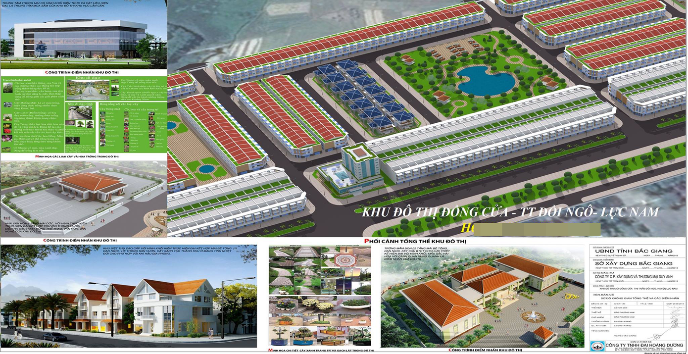 Phối cảnh tổng thể Khu đô thị mới Đồng Cửa (Lục Nam, Bắc Giang). Ảnh: Internet Phối cảnh tổng thể Khu đô thị mới Đồng Cửa (Lục Nam, Bắc Giang). Ảnh: Internet