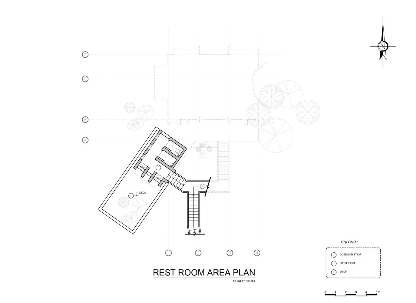 Bản vẽ thiết kế của ngôi nhà.