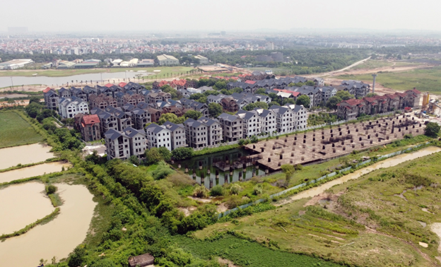 Giá khởi điểm vòng đấu giá 1 quyền sử dụng đất ở để xây nhà ở liền kề thấp tầng và biệt thự tại Lại Yên - vị trí X6, huyện Hoài Đức, giáp KĐT Bắc An Khánh là hơn 60,91 triệu đồng/m2.