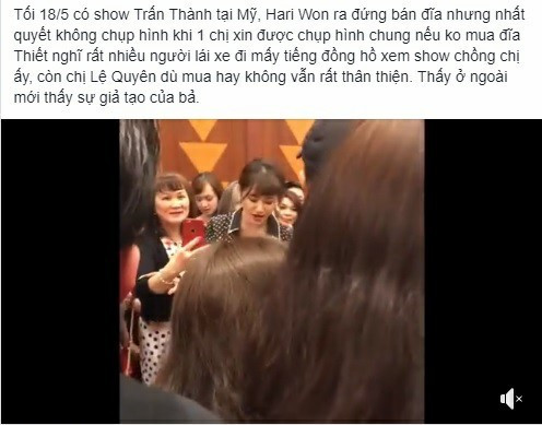 Sau Lệ Quyên, Hari Won bán CD ở Mỹ và bị tố từ chối chụp hình nếu fan không mua ảnh 1