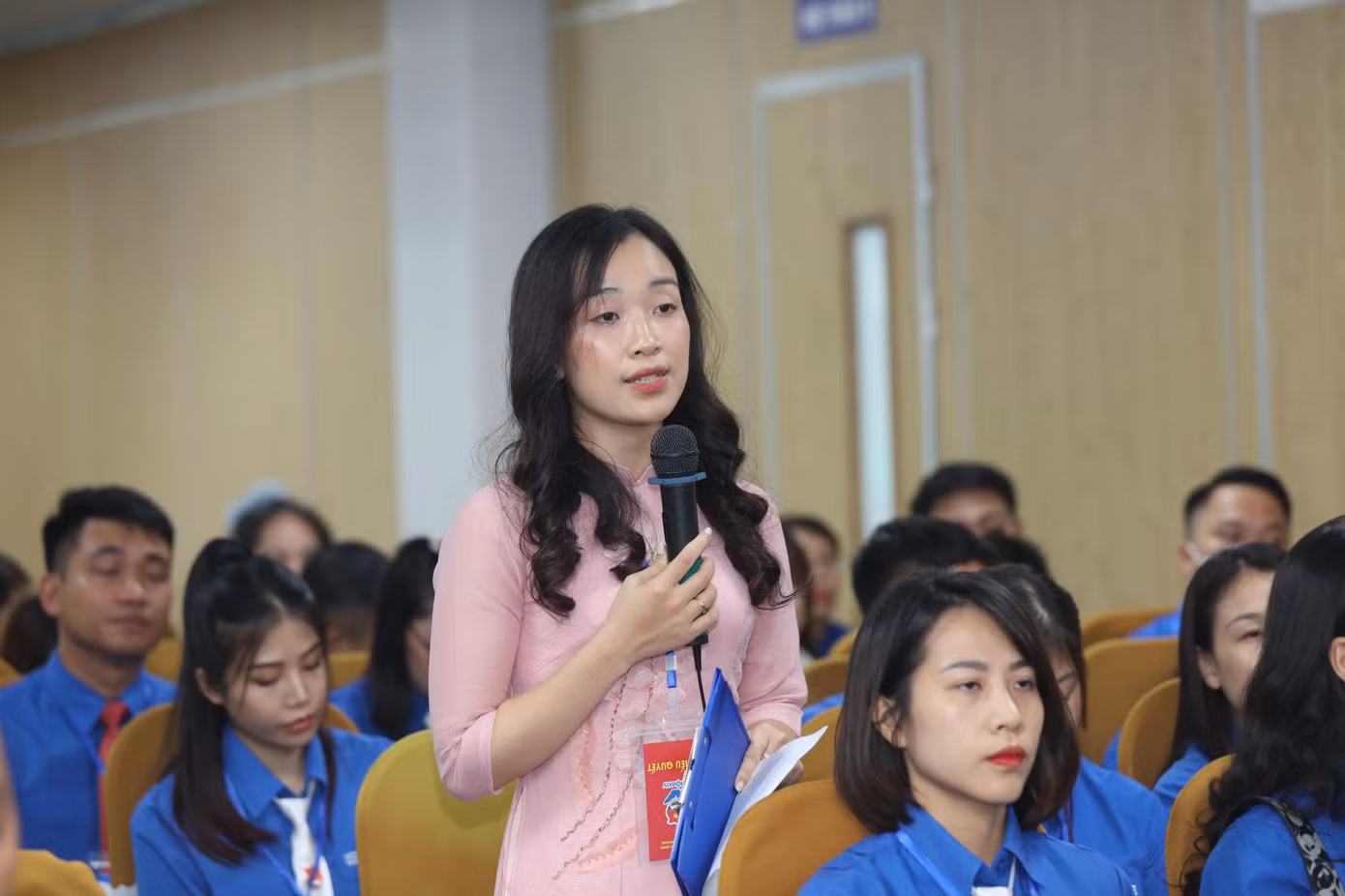Chị Hà Thị Minh Châu / Bí thư Quận Đoàn Lê Chân. Ảnh: Như Ý