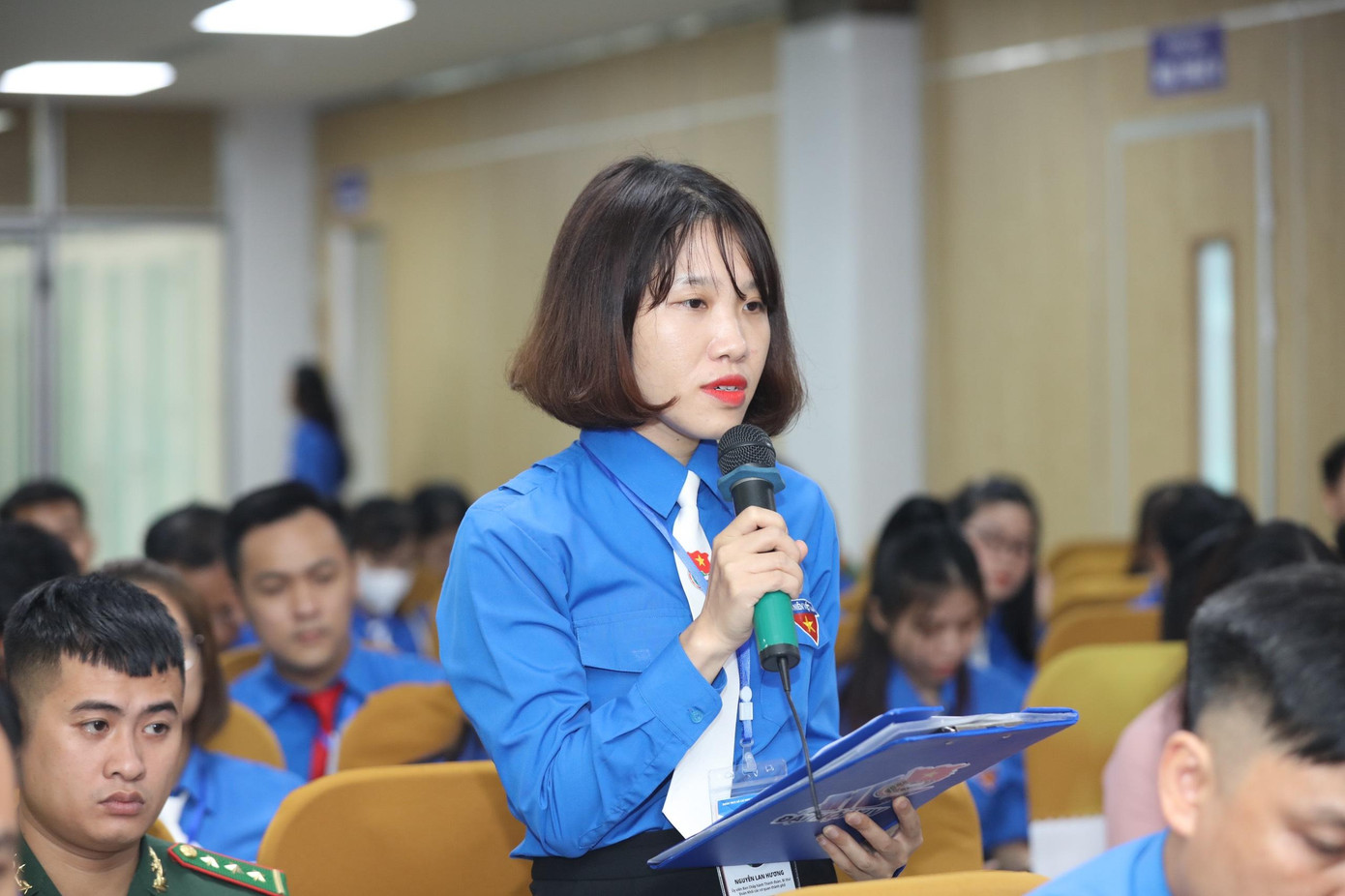 Chị Nguyễn Lan Hương - Bí thư Đoàn Khối các cơ quan TP. Hải Phòng. Ảnh: Như Ý