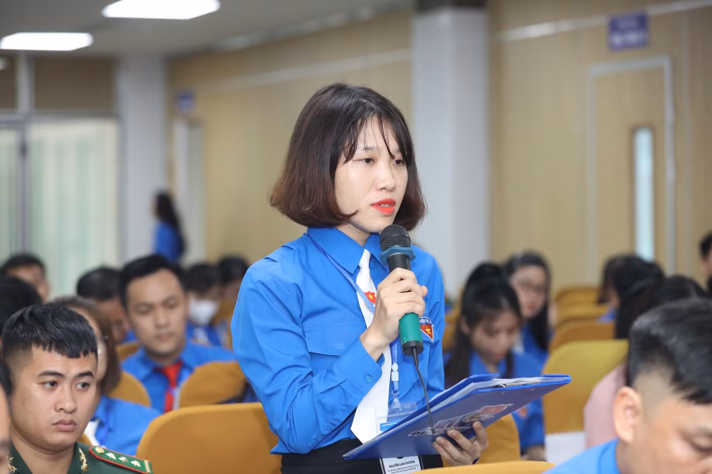 Chị Nguyễn Lan Hương - Bí thư Đoàn Khối các cơ quan TP. Hải Phòng. Ảnh: Như Ý