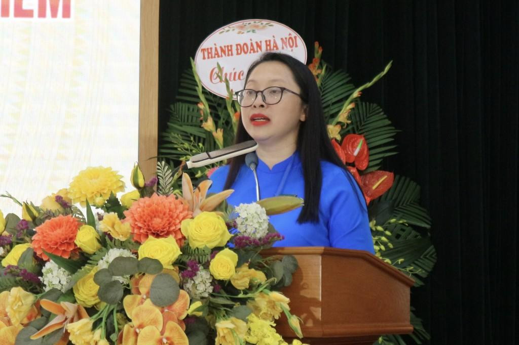 Chị Trần Kim Huyền tái đắc cử Bí thư Quận Đoàn Hoàn Kiếm khóa XXV.