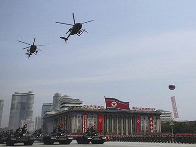 Trực thăng MD-500 lần đầu lộ diện trên bầu trời Bình Nhưỡng ngày 27/7