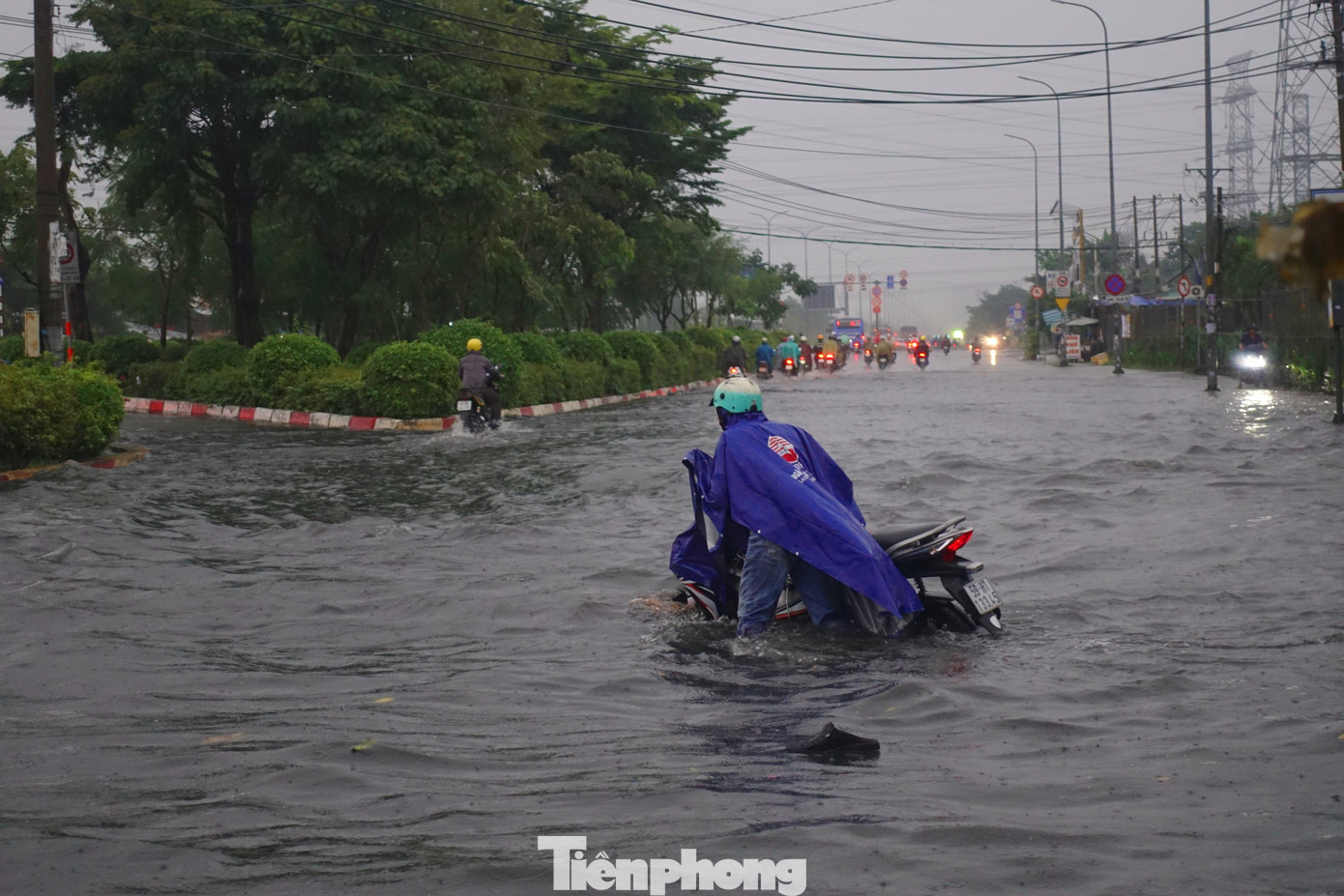 Giao thông qua khu vực gặp nhiều khó khăn.