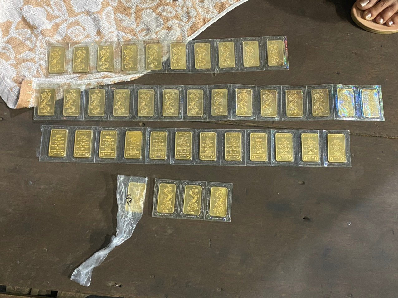 Tang vật Công an thu giữ được. Tang vật Công an thu giữ được.