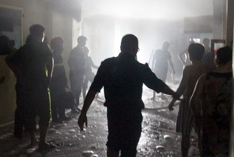 Hiện trường nơi xảy ra cháy