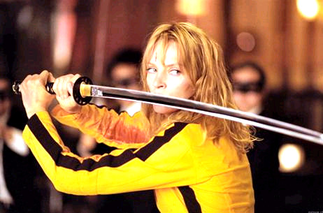 Nữ diễn viên Uma Thurman trong phim Kill Bill