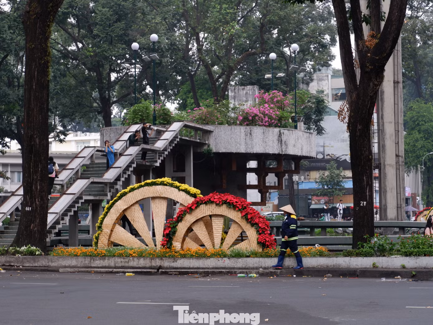 Khu vực Hồ Con Rùa (quận 3) vào sáng 5/1.