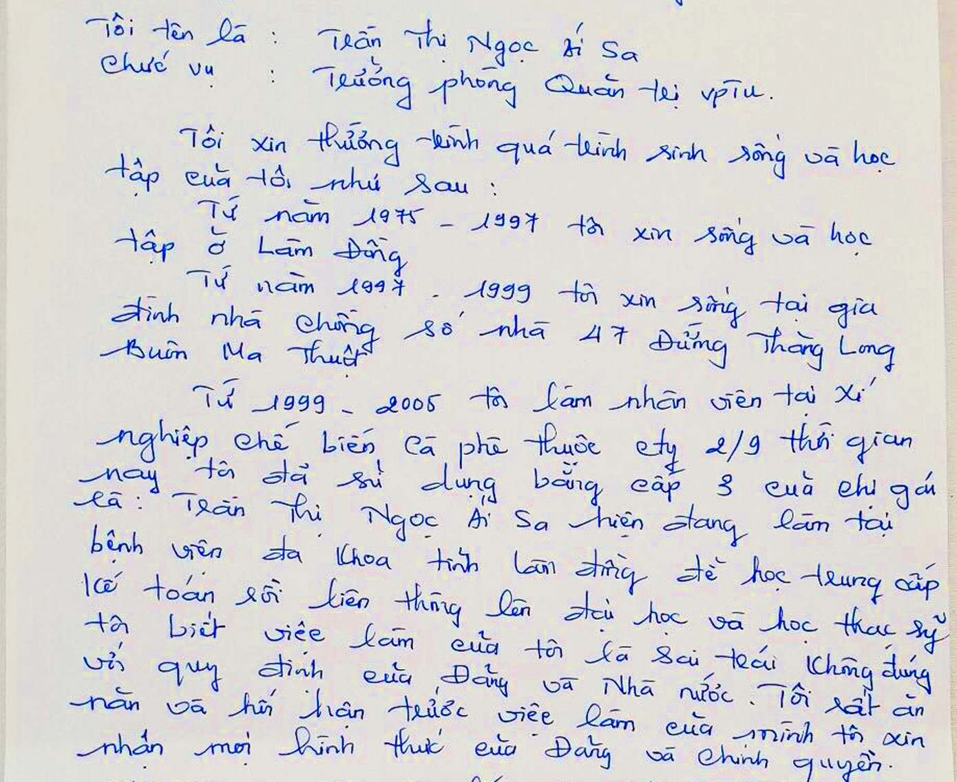 Nữ trưởng phòng mạo danh: Ai hỗ trợ bà 'Ái Sa' giả vào cơ quan Tỉnh ủy? ảnh 1
