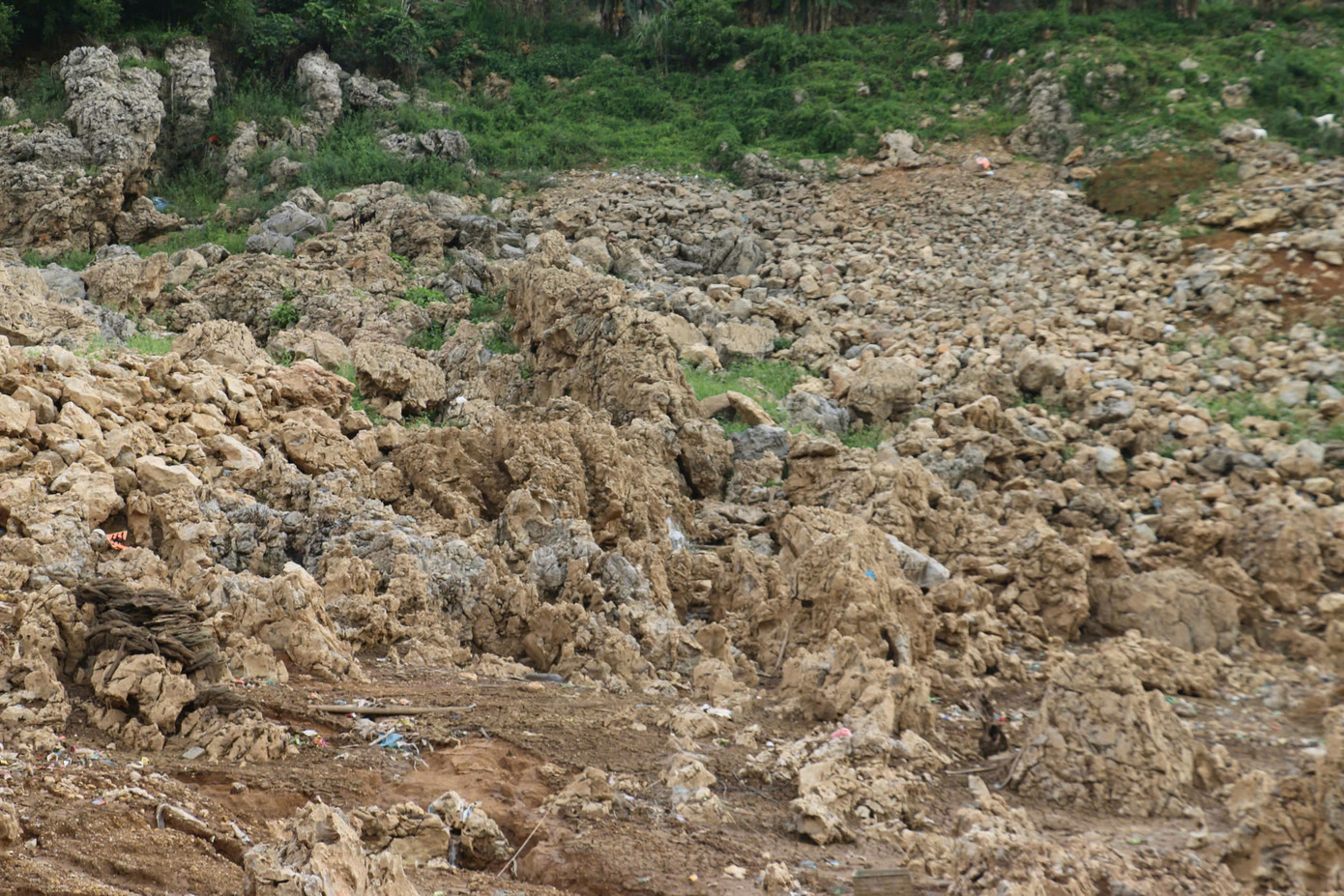 Không chỉ đội tàu thuyền gặp khó, các dịch vụ lưu trú, ăn uống cũng bị ảnh hưởng nghiêm trọng. Bà Bùi Thị Huệ, người kinh doanh dịch vụ du lịch trên hồ Hòa Bình chia sẻ, mọi năm mùa này khách đông, tàu ra vào tấp nập. Năm nay nước xuống thấp, khách du lịch vắng hơn, việc kinh doanh vì thế gặp khó.