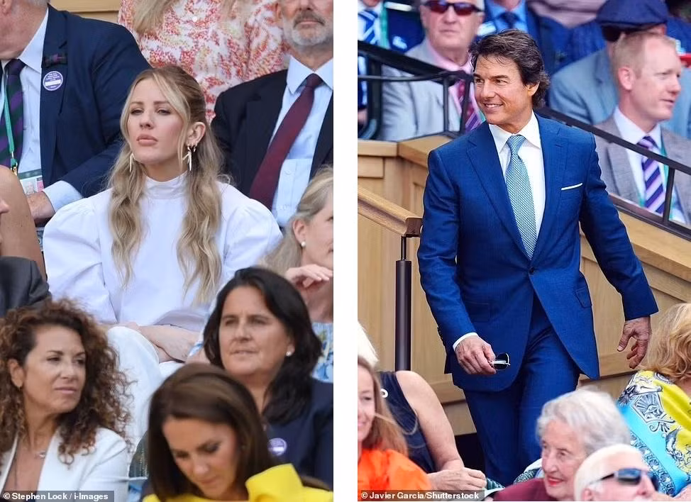 Hai gương mặt đáng chú ý khác tại trận chung kết là nữ ca sĩ Ellie Goulding - từng hát tại đám cưới của Công nương Kate và Hoàng tử William vào năm 2011 và siêu sao hành động Hollywood Tom Cruise.