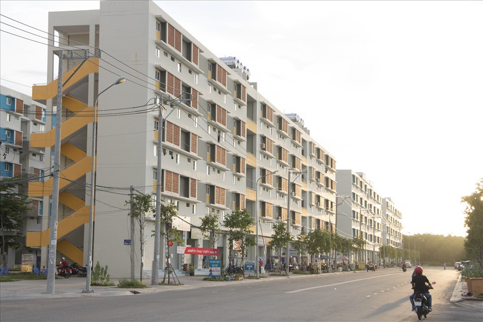 Một khu nhà dành cho công nhân ở Bình Dương