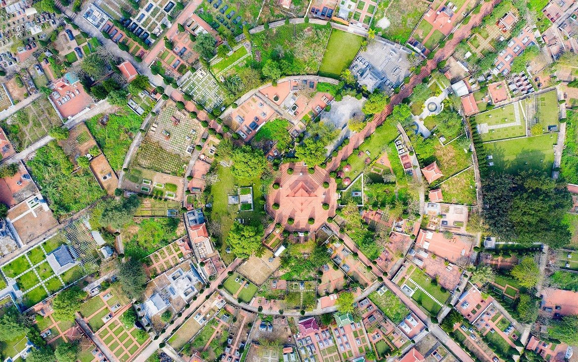 Công viên Vĩnh Hằng nhìn từ trên cao