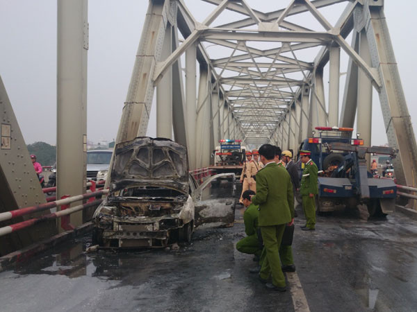 Chiếc xe sau vụ cháy