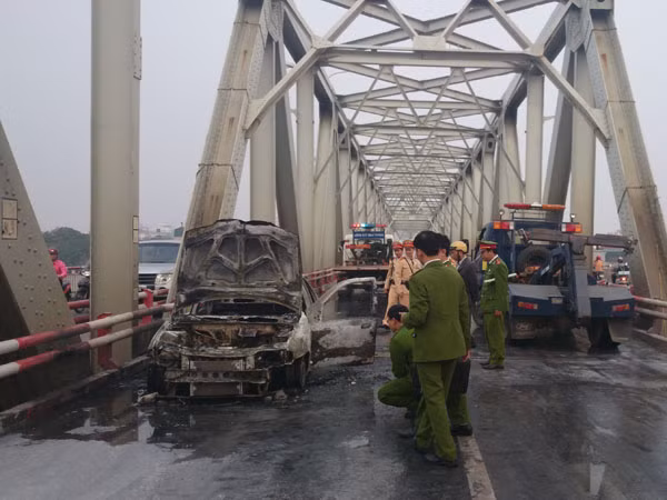 Chiếc xe sau vụ cháy