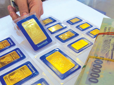 Ngân hàng mong hút được nguồn vốn có liên quan đến vàng. Ảnh: Đ.N.Thạch