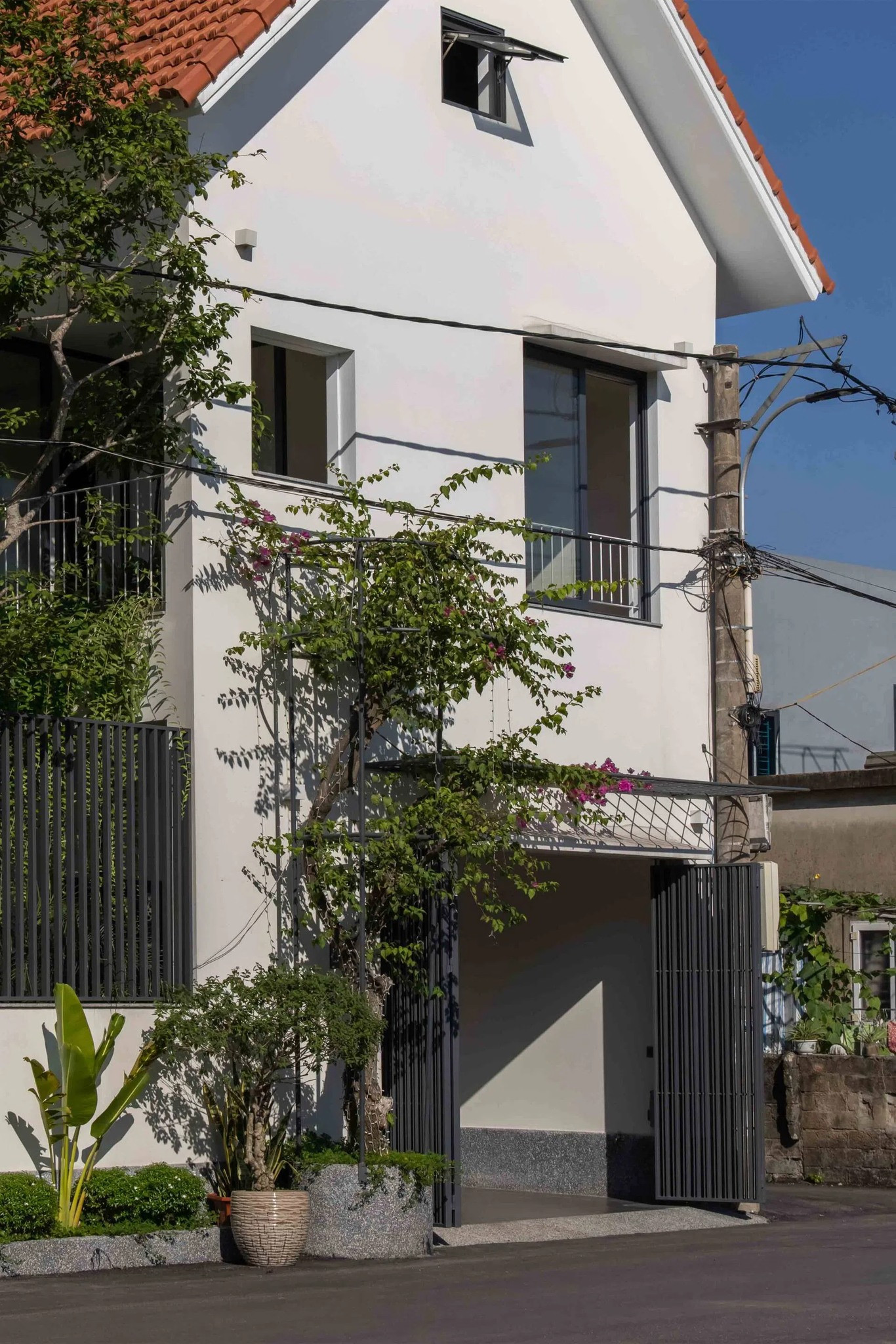 Ngôi nhà 2 tầng nằm ở TP Hà Tĩnh.