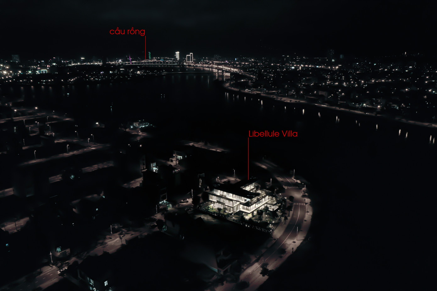 Căn biệt thự cách không xa trung tâm thành phố