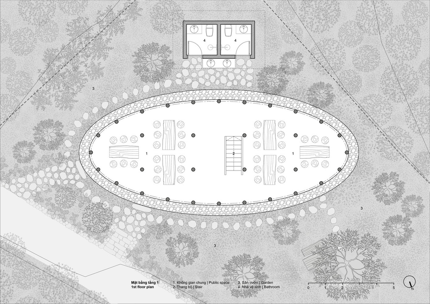 Cấu trúc căn nhà mới, đơn giản, quen thuộc với người dân địa phương.
