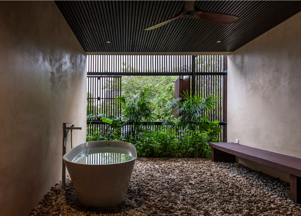 Không gian tắm mang tới trải nghiệm thú vị, độc đáo.