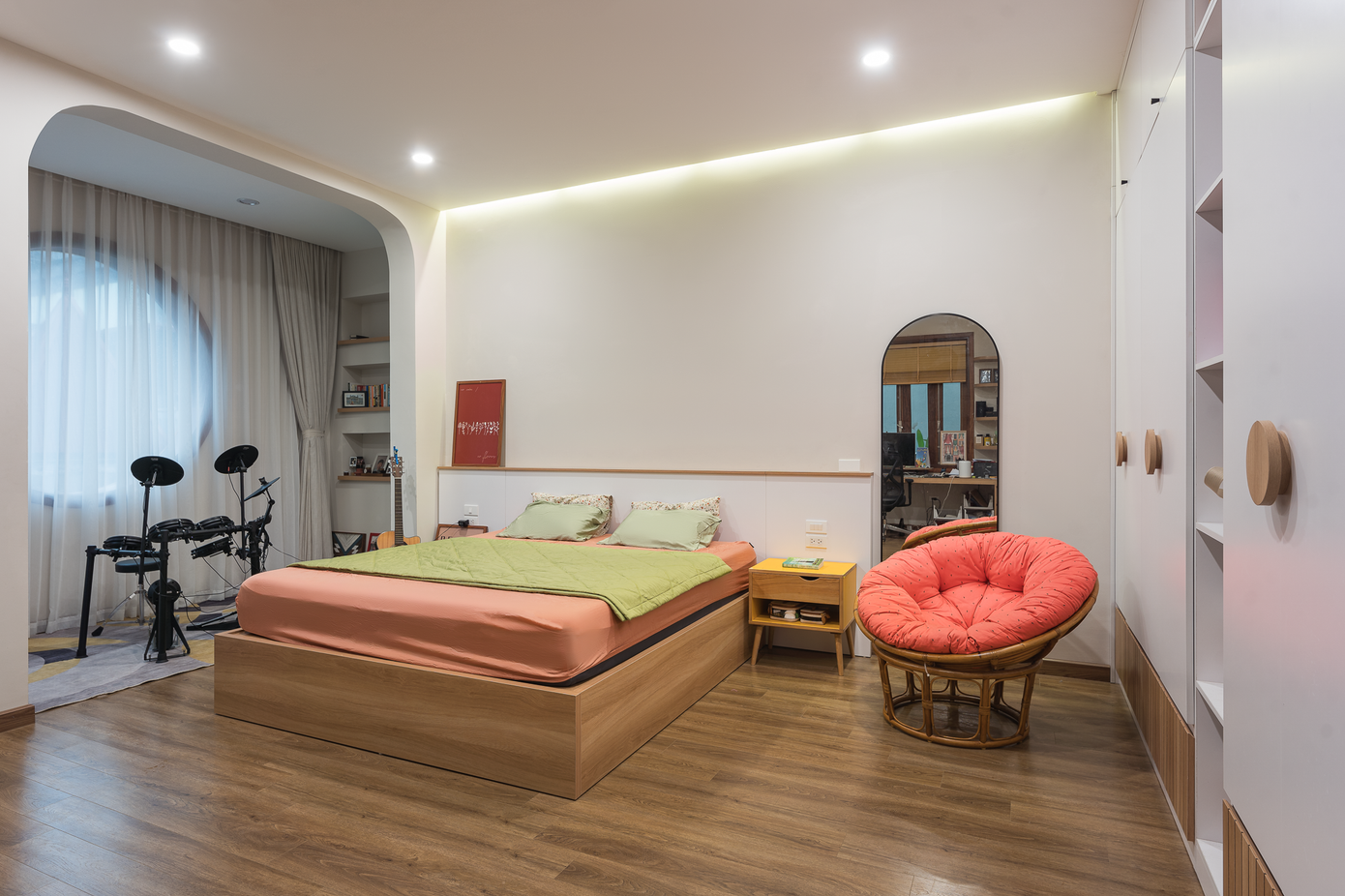 Nội thất phòng ngủ sử dụng gỗ công nghiệp. Nội thất phòng ngủ sử dụng gỗ công nghiệp.