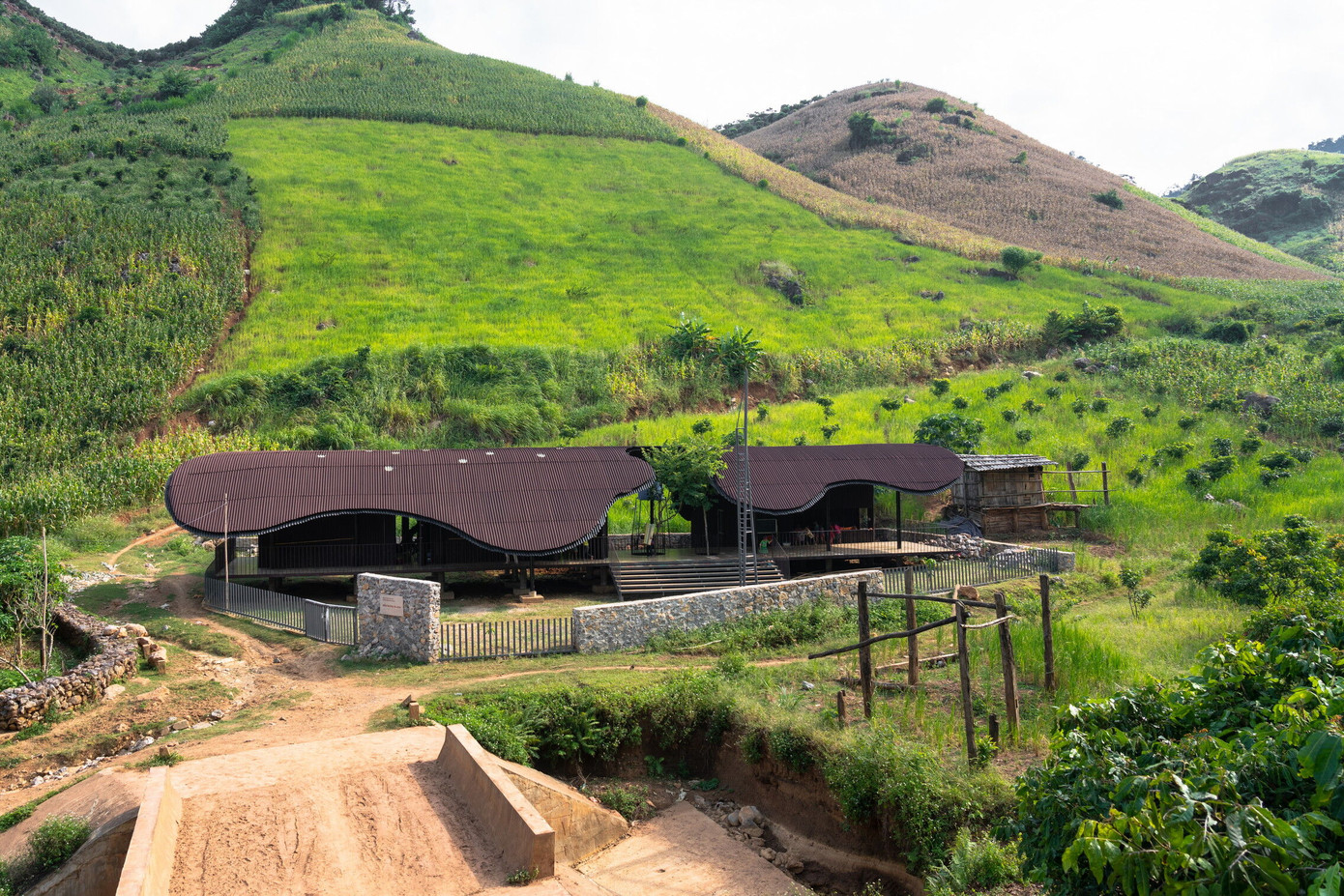 Bó Mon Preschool được xây dựng tại tỉnh Sơn La, có diện tích 237m2.