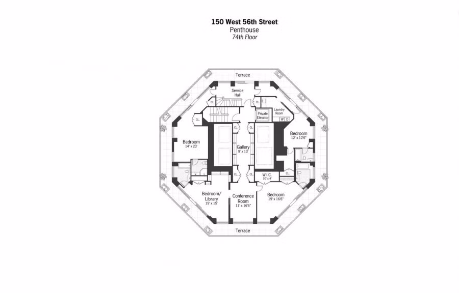 Muốn sở hữu penthouse sang trọng này, người mua phải đặt trước ít nhất 10% giá trị, tương đương 10 triệu USD