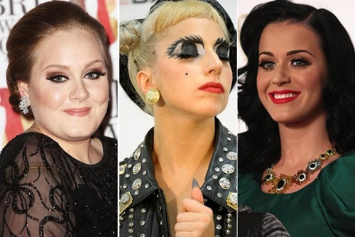Adele, Lady Gaga và Katy Perry