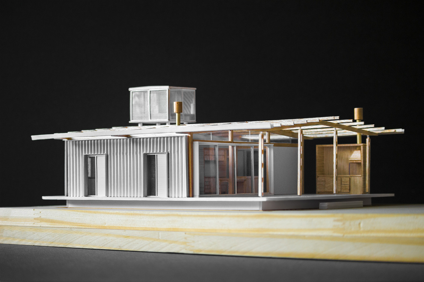 Dựa trên mong muốn của gia chủ cũng như để đối phó với khí hậu mưa và ẩm ướt, đội ngũ thiết kế quyết định tạo ra một nền bê tông cao nửa mét trên mặt đất. Dựa trên mong muốn của gia chủ cũng như để đối phó với khí hậu mưa và ẩm ướt, đội ngũ thiết kế quyết định tạo ra một nền bê tông cao nửa mét trên mặt đất.