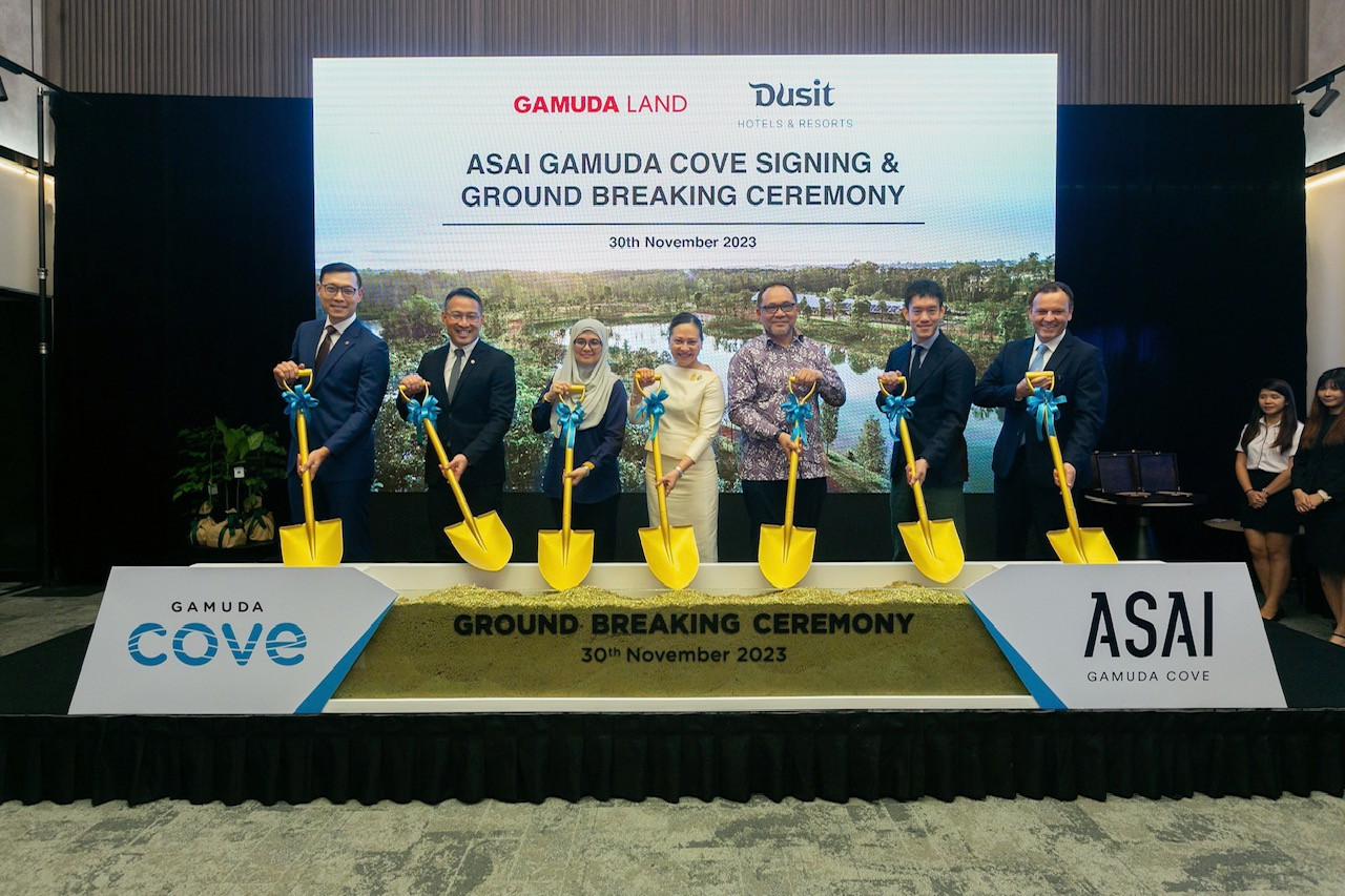 Gamuda Land đã ký “Thỏa thuận quản lý khách sạn” với Dusit Hotels &amp; Resort, một thương hiệu của Dusit International hàng đầu Thái Lan để quản lý ASAI Gamuda Cove.