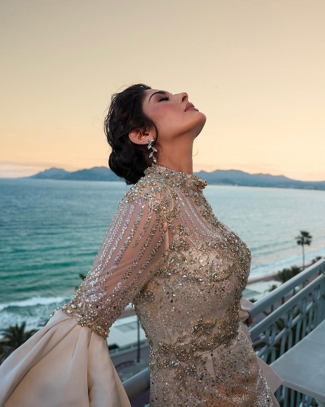 Đương kim Hoa hậu Hoàn vũ 2023 Sheynnis Palacios cũng có mặt tại Liên hoan phim Cannes năm nay.