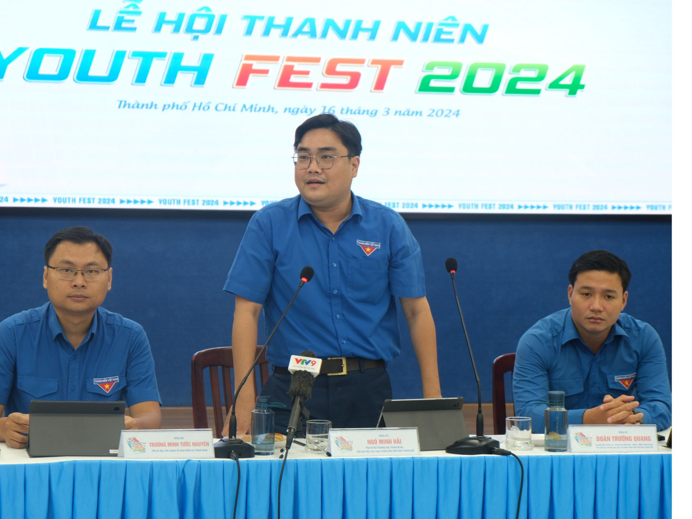 Buổi họp báo có sự góp mặt của anh Ngô Minh Hải, Phó Bí thư Thường trực Thành Đoàn. Buổi họp báo có sự góp mặt của anh Ngô Minh Hải, Phó Bí thư Thường trực Thành Đoàn.