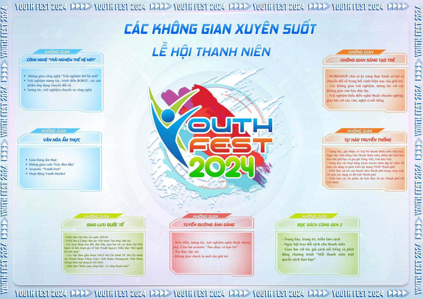 Các không gian chủ đề tại Youth Fest 2024. Các không gian chủ đề tại Youth Fest 2024.
