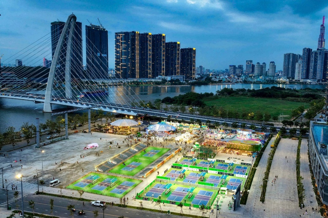 Cụm sân Pickleball D-Joy (Công viên bờ sông Sài Gòn, TP Thủ Đức, TPHCM), nơi sẽ diễn ra giải. Cụm sân Pickleball D-Joy (Công viên bờ sông Sài Gòn, TP Thủ Đức, TPHCM), nơi sẽ diễn ra giải.