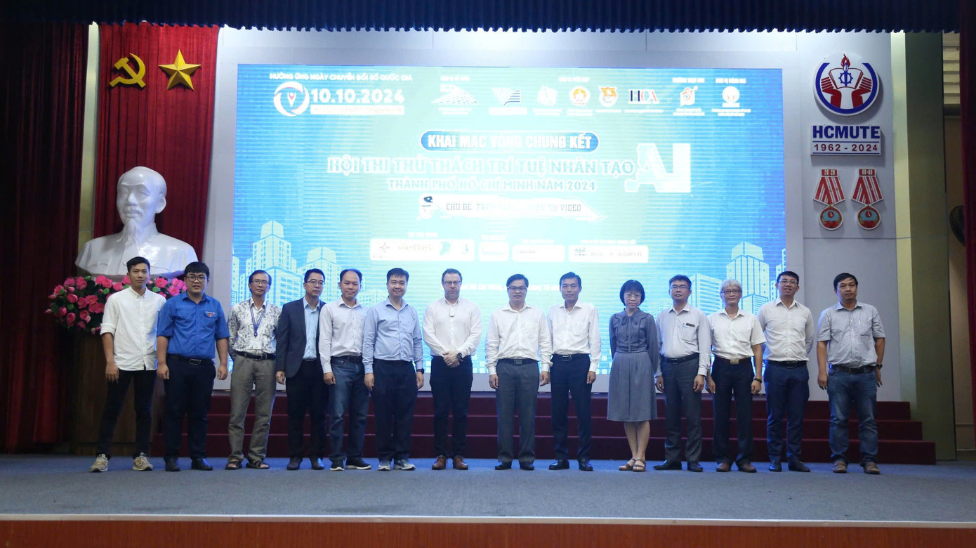 Sáng 20/10, Hội thi Thử thách Trí tuệ Nhân tạo (AI Challenge) TPHCM 2024 đã chính thức bước vào vòng chung kết tại Trường Đại học Sư phạm Kỹ thuật TPHCM.