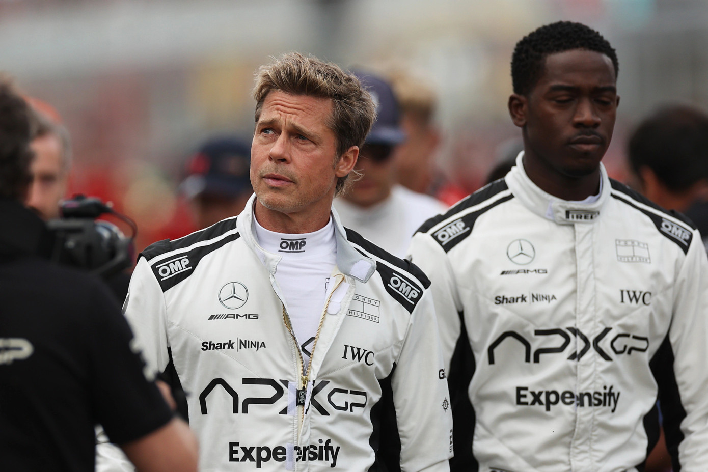 Tài tử Brad Pitt tái xuất trong vai một tay đua công thức 1. Ảnh: Getty Images.