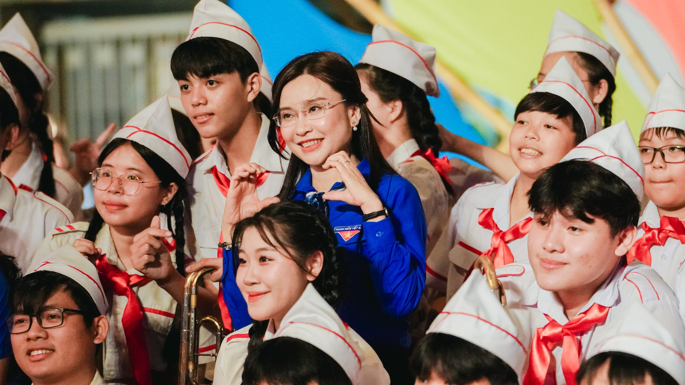 Chị Nguyễn Phạm Duy Trang - Bí thư T.Ư Đoàn, Chủ tịch Hội đồng Đội T.Ư tại lễ khai mạc Lễ hội Thanh niên TPHCM (Youth Fest) 2024.