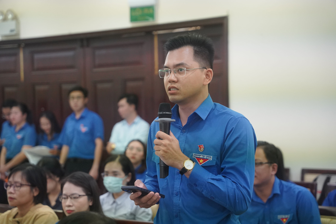 Anh Nguyễn Hoàng Khải - Bí thư Đoàn Công ty đầu tư tài chính nhà nước TPHCM (HFIC). Ảnh: Phú Quang Anh Nguyễn Hoàng Khải - Bí thư Đoàn Công ty đầu tư tài chính nhà nước TPHCM (HFIC). Ảnh: Phú Quang